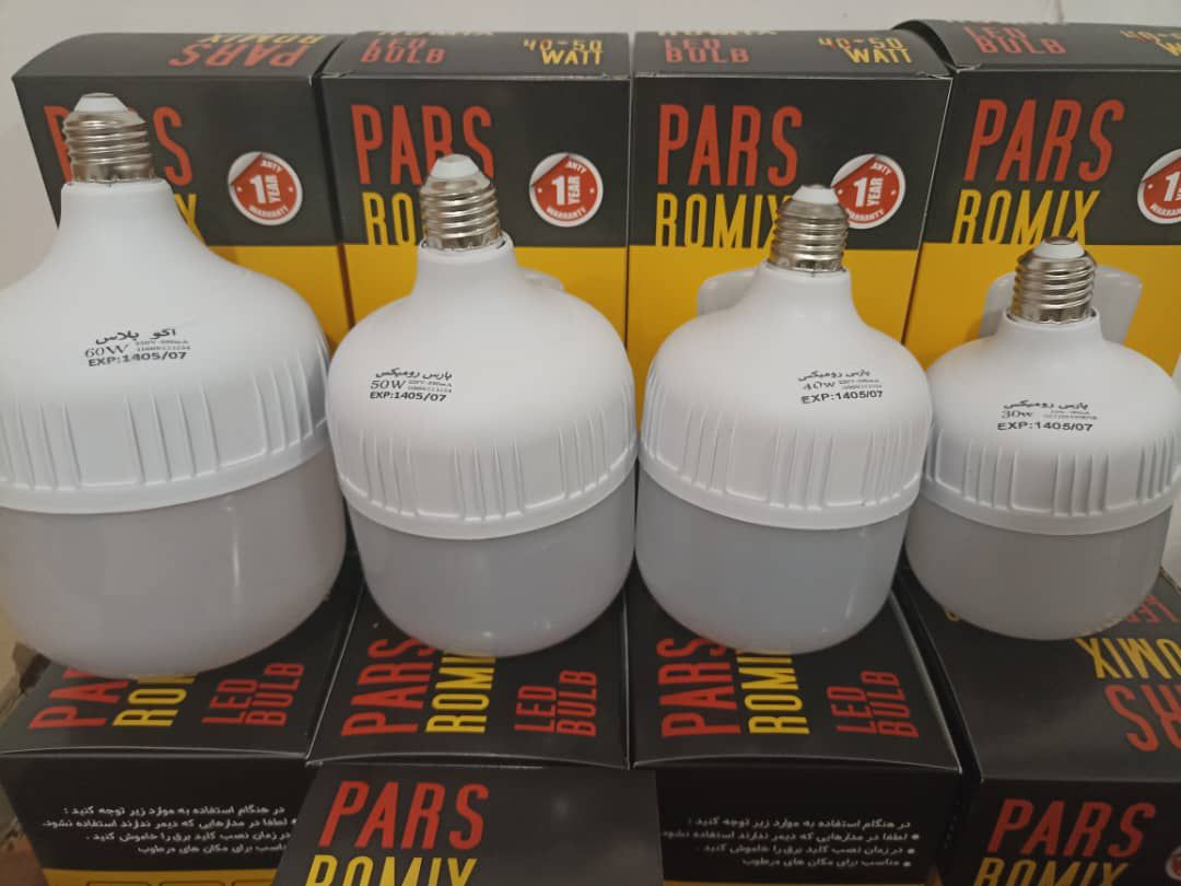 لامپهای وارداتی جنس درجه یک از 30وات تا60وات