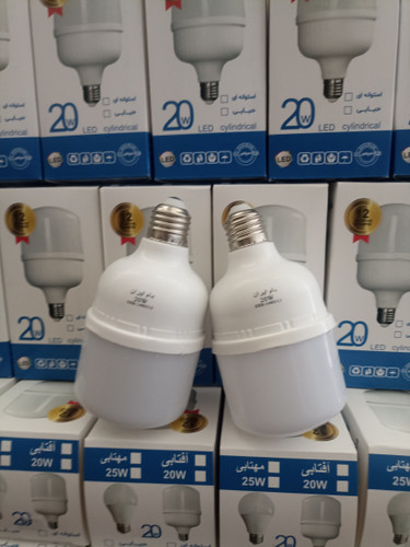 لامپ LED برند بام ایران20وات آفتابی و مهتابی.مواد اولیه هیتسینگ ضخیم آلمینیوم /کارتن 50عددی